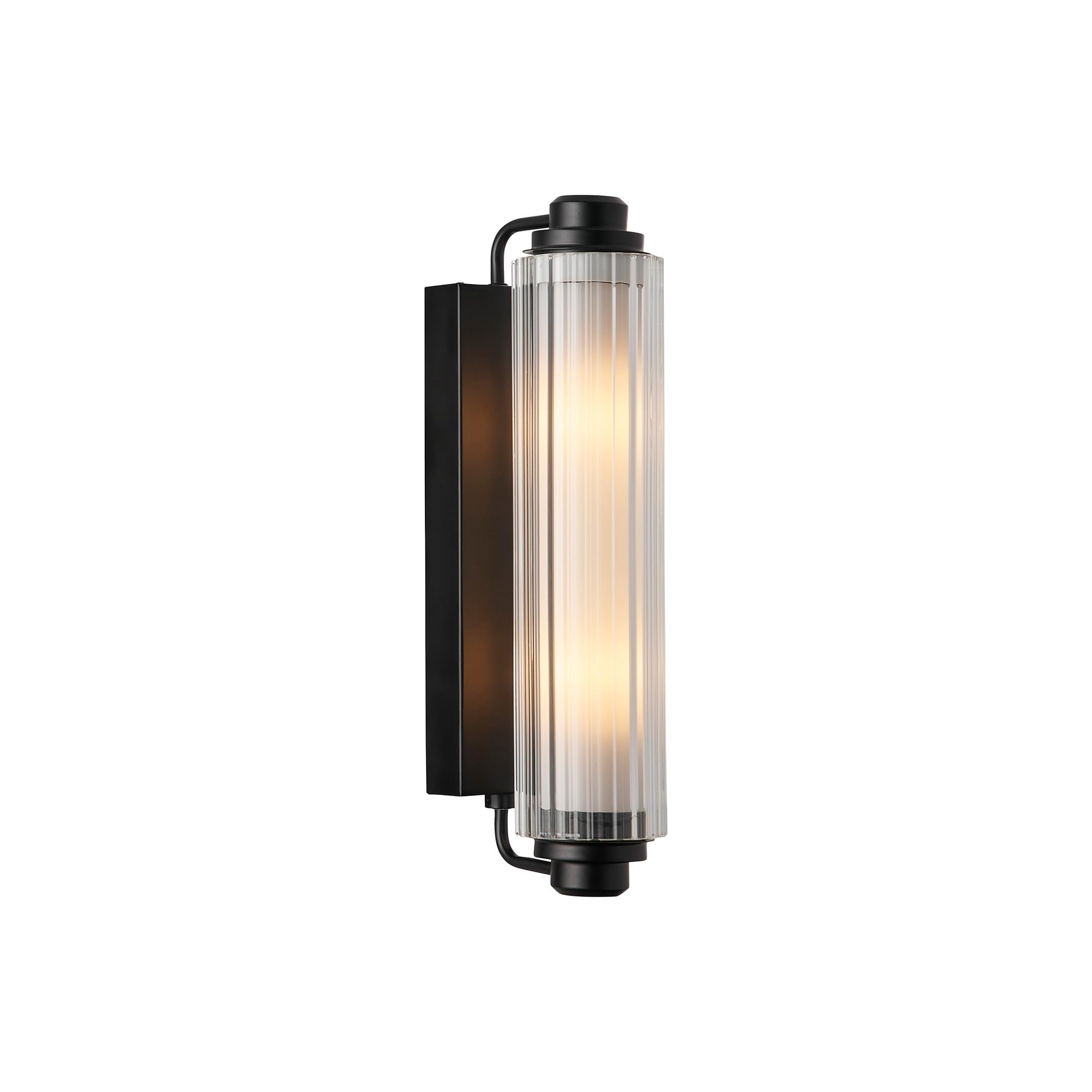 Wandleuchte Nimal Double in Schwarz E14 2-flammig IP44