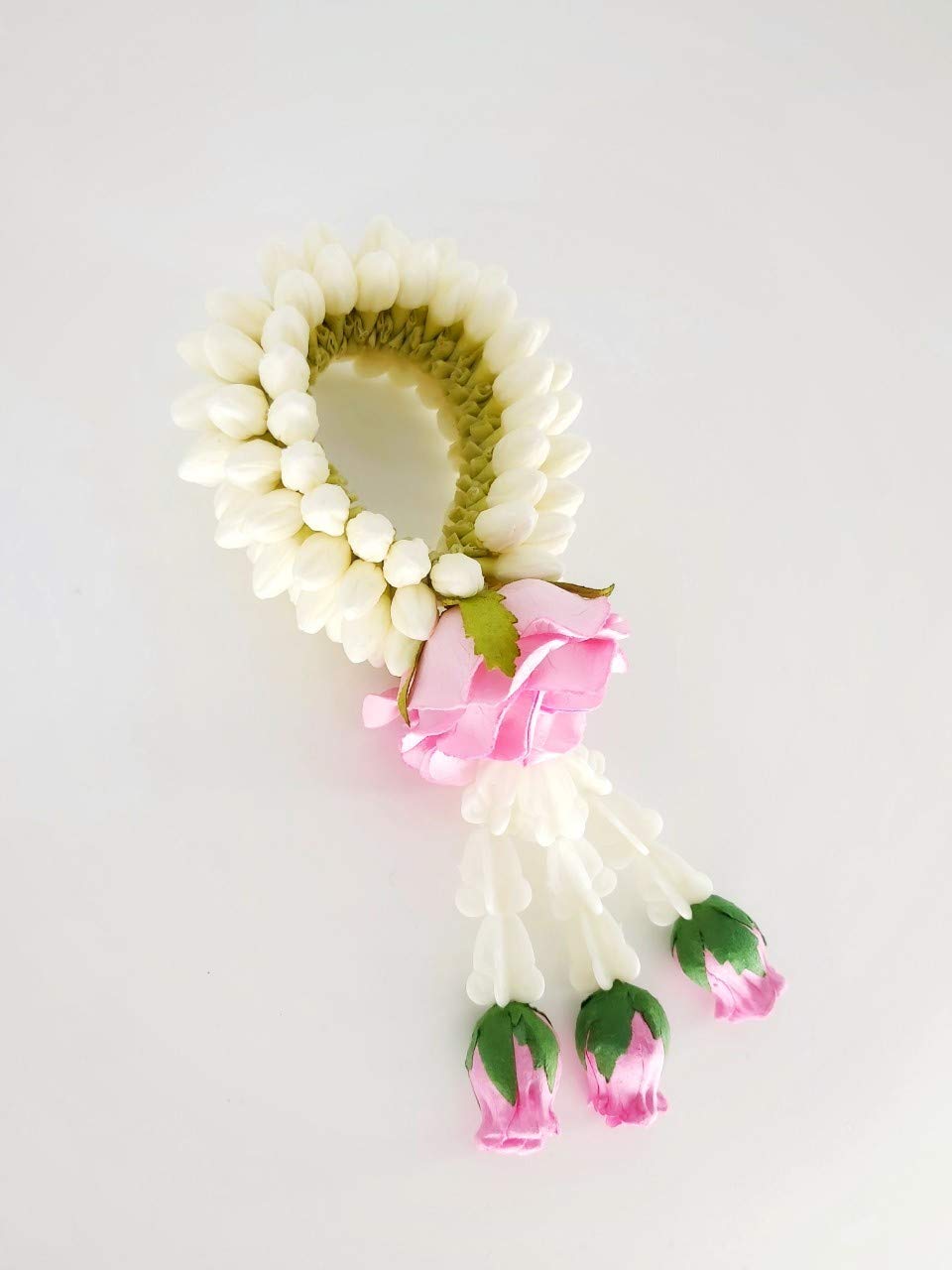 Buy wonderflowers 8x18 cm. Artificial Jasmine Flower Garland Phuang Malai Symbol Love Beauty