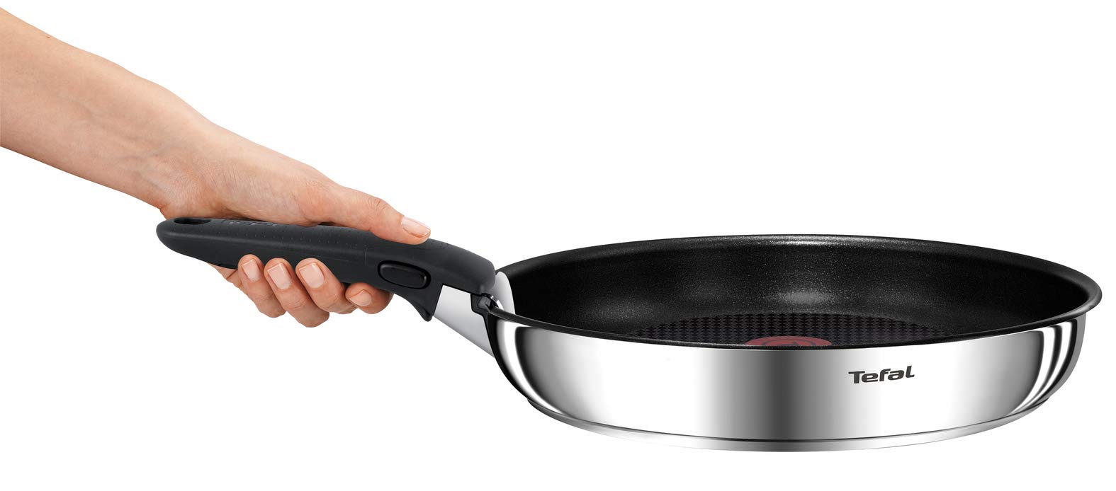 TEFAL INGENIO EMOTION Batterie de cuisine 12 pièces Induction Poêles 22/26/28cm + Casseroles 16/20cm (1,5L/3L) + Sauteuse 24 cm + 2 couvercles hermétiques + 1 poignée + 3 spatules L948SC04 Argent