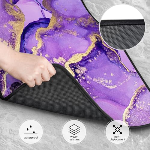Alfombrillas de coche de mármol morado con acabado de alta resistencia 3