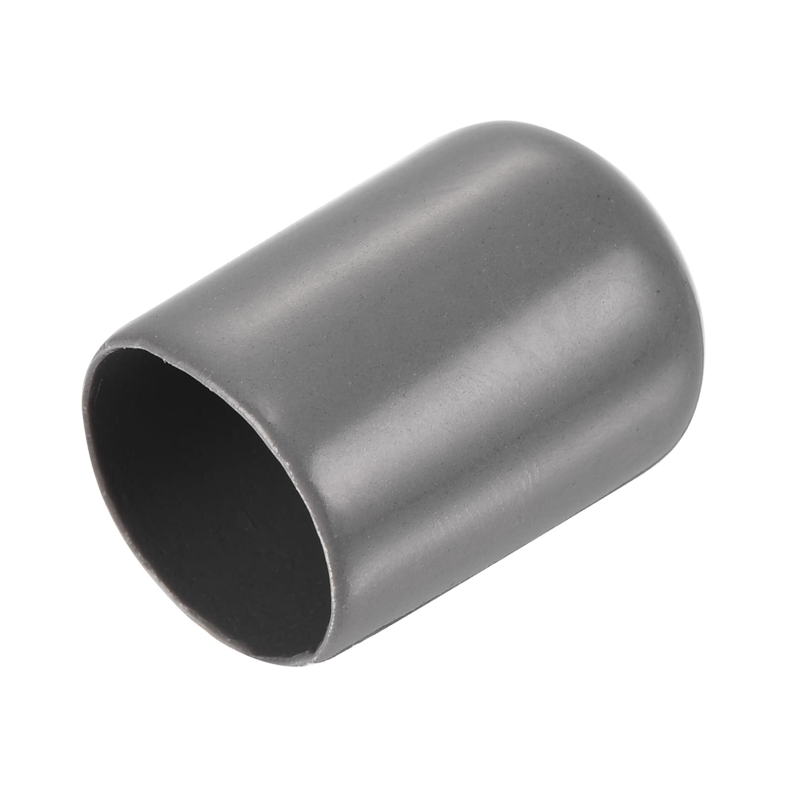 uxcell 20pcs Rubber End Caps 17mm ID Vinyl PVC Round Tube Bolt Cap Cover Screw Thread Protectors Dark Grey