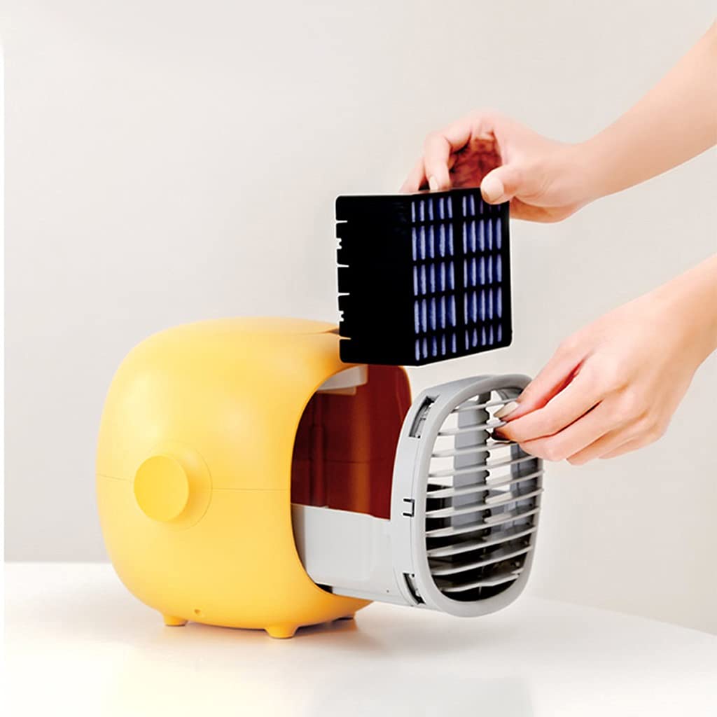 Przenośny klimatyzator USB Mini Nawilżanie i oczyszczanie gospodarstwa domowego Chłodnica powietrza Chłodnica wodna Wentylator klimatyzacji (kolor: biały, rozmiar: 20,7 cm * 17,5 cm * 16,5 cm)