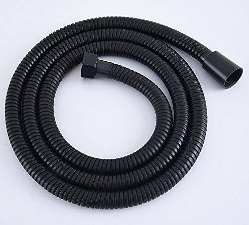 Manguera de ducha negra de 150cm con conexión universal de media pulgada 7