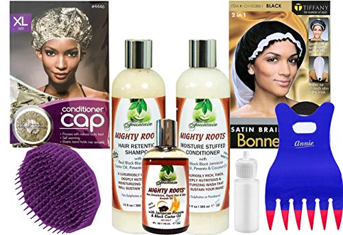Fountain Mighty Roots Organic Hair Retention Shampoo And Conditioner With Jamaican Black Castor Pimento Oil Hair Loss Reversal System #TOP14