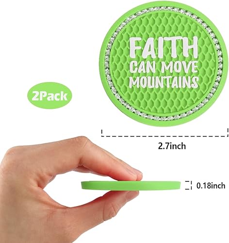 Miniatura 2 de 2 posavasos brillantes para automóvil, universal, antideslizante, decoración interior de automóvil, adecuado para el interior del automóvil de