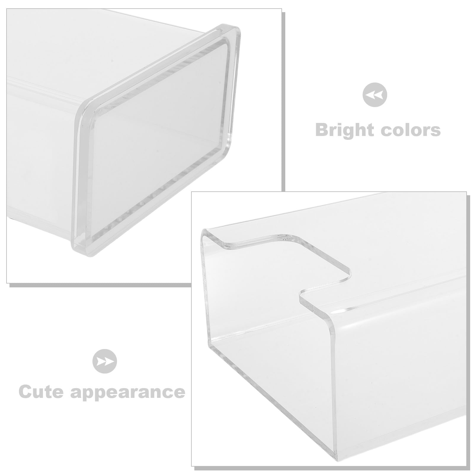 Servilletero acrílico | Dispensador vertical transparente para toallas de invitados | Caja impermeable para toallas de mano para baño, mesa de comedor, cocina, hotel, restaurante y bar