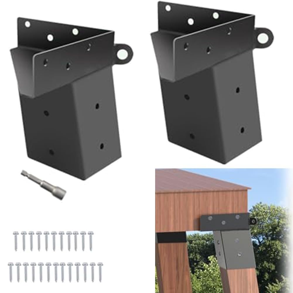 para soporte Caza para acero 2 Pack para Madera para 4x4 para | para acero carbono para robusto, para resistencia climática, para ideal lluvia nieve, durabilidad extrema, seguridad total