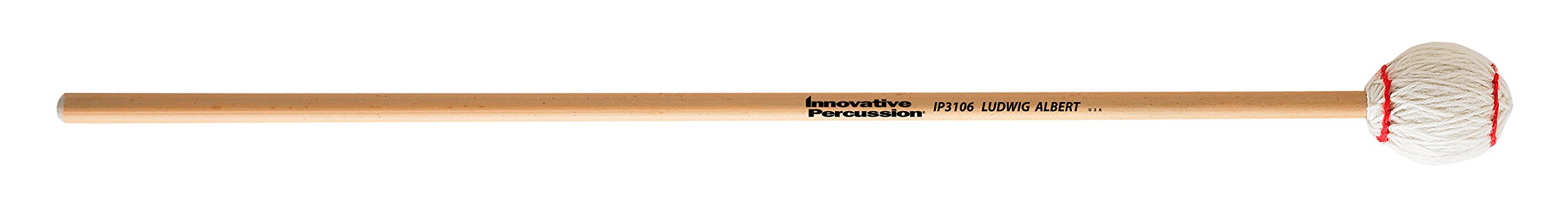 Med Hard Marimba Mallets - Off-White Yarn, Rattan
