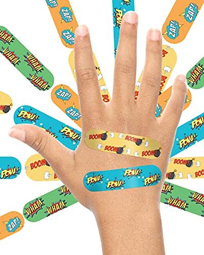 Image of Ouchie Non-Toxic Printed Bandages Double Combo (40 Pack) - Yellow & Lavender