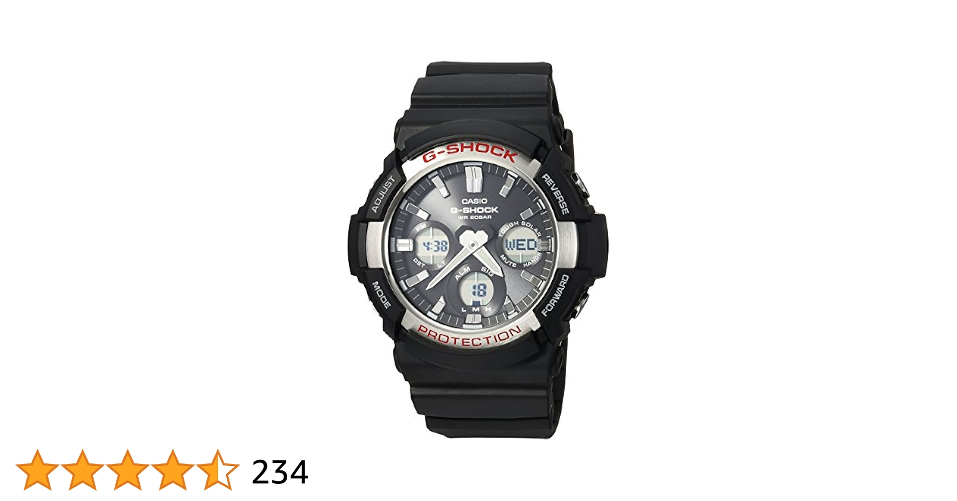 GAS-100PC G-SHOCK ジーショック CASIO GAS-100 G-SHOCK タフソーラー アナデジ メンズ 腕時計