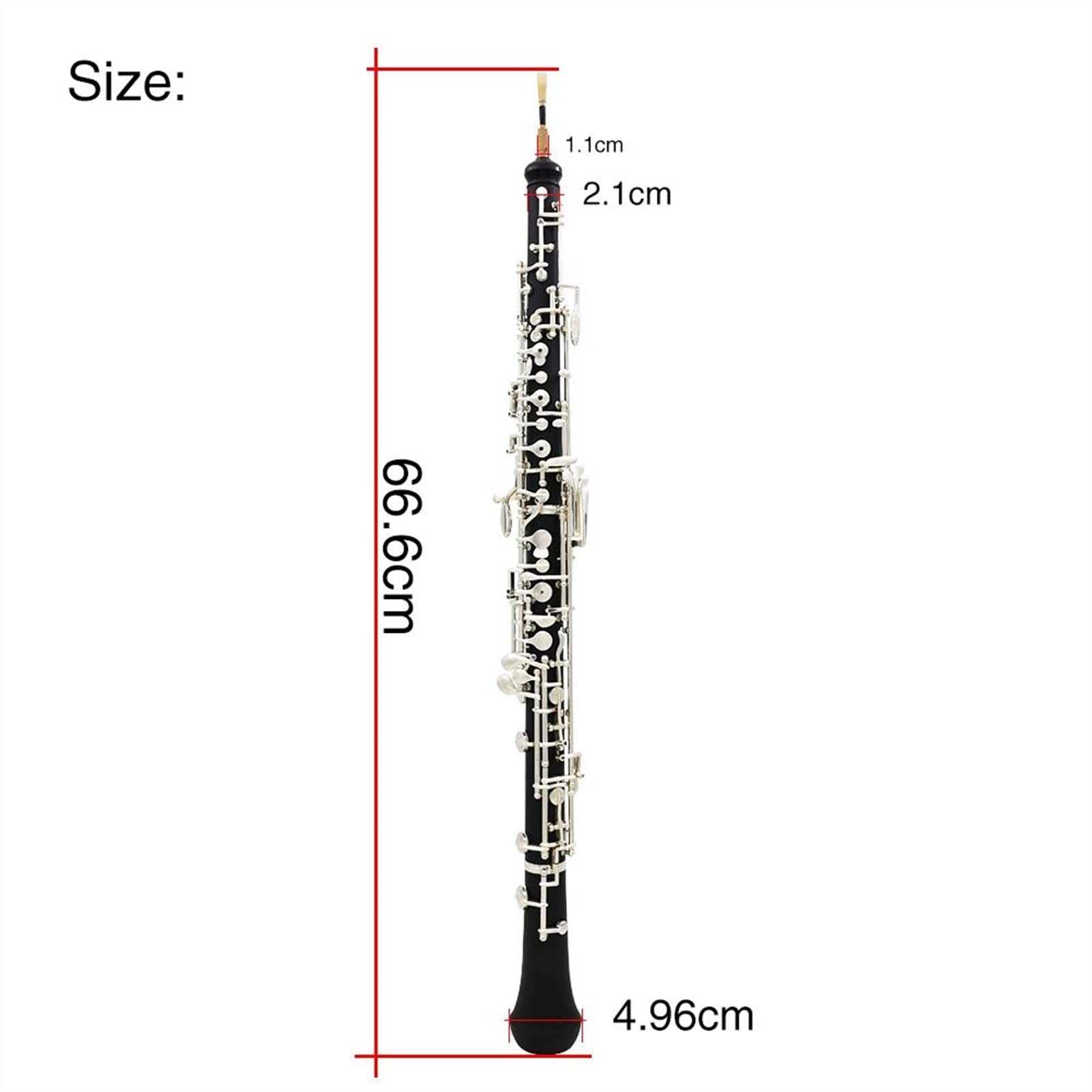 Strumento Oboe Bakelite Oboe C Downgrade B Automatico di Fascia Alta 22- Key Nero Oboe Principiante di Oboe