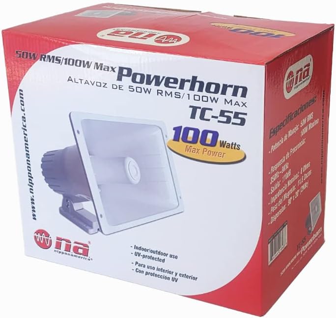 Nippon America 100W Power Horn Speaker - Indoor/Outdoor