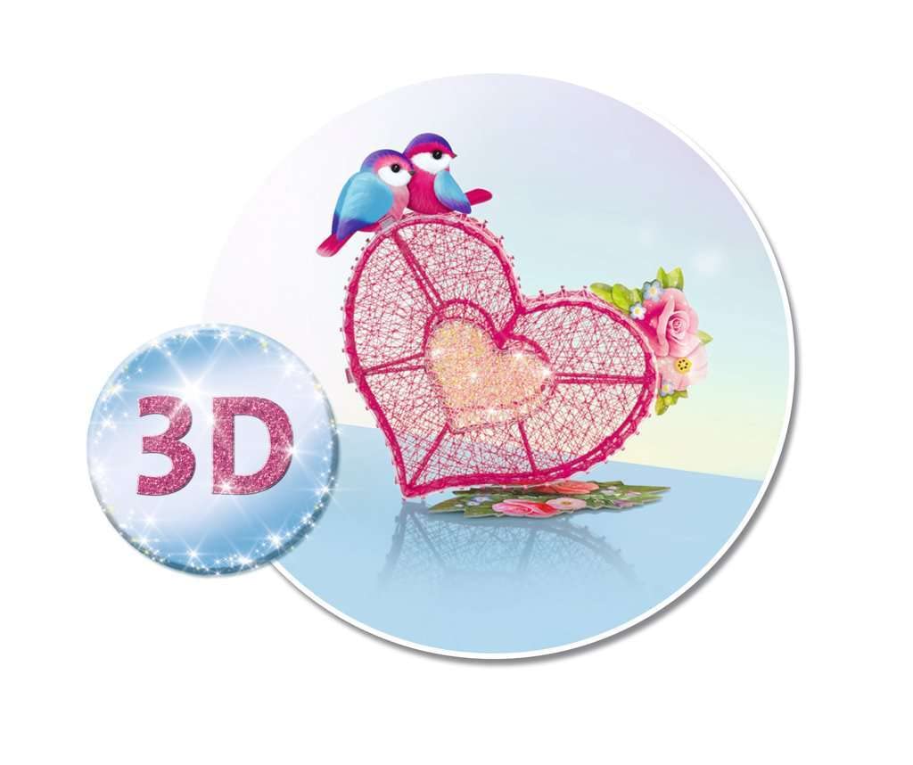 Ravensburger - String It Coeur - string'art - création - Jeu créatif - Enfants dès 8 Ans - 18065 - Version française