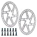 Hapivida Vélo Disque de Frein Rotor Disque de Frein de Vélo Résistant À l'usure 160mm VTT Disque de Frein Plateau Pad avec Boulon pour Vélo de Route VTT Accessoires de Vélo