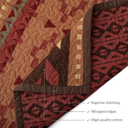Image of Paseo Road Broken Arrow 3 Piece King Western Bedding Quilt Set