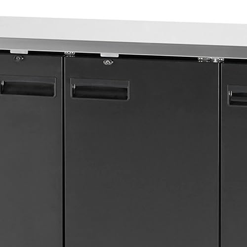 Miniatura 4 de Arctic Air ABB72 Refrigerador de barra trasera de tres puertas sólidas de 73 pulgadas, 20.7 pies cúbicos, acero inoxidable, negro, 115 V