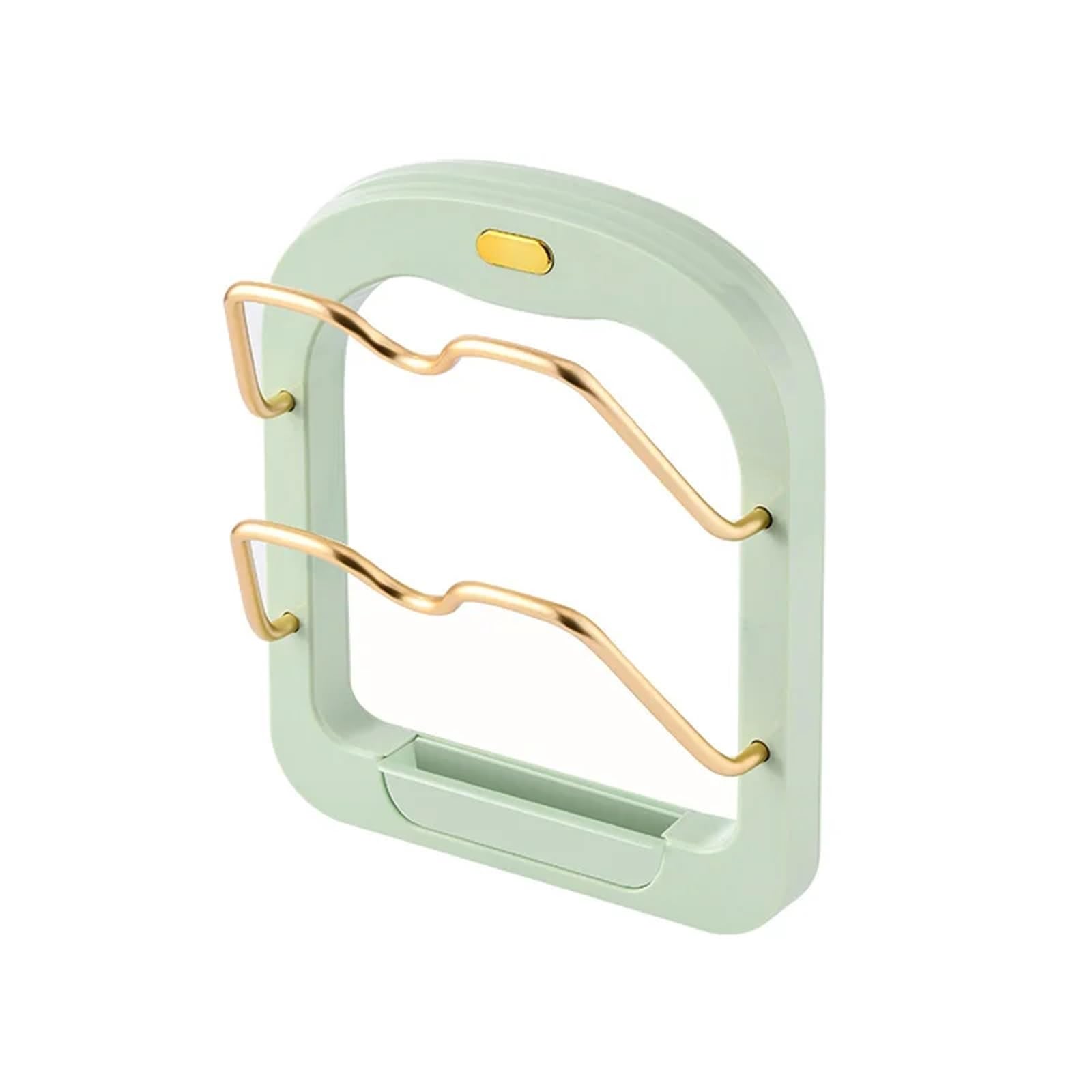 Organizador de tabla cortar, estante almacenamiento montado en la pared, tapa olla for cocina, soporte colgante drenaje, 1 ud Para Tabla(Light Green)
