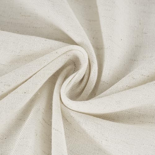 NICETOWN Linen Farmhouse French Door Curtain No Drill Blinds for Windows, Ivory Solid Cordless Blinds for Farmhouse Door Window Covering with Light Filgtering, W26 x L72, 1Pc - image 6