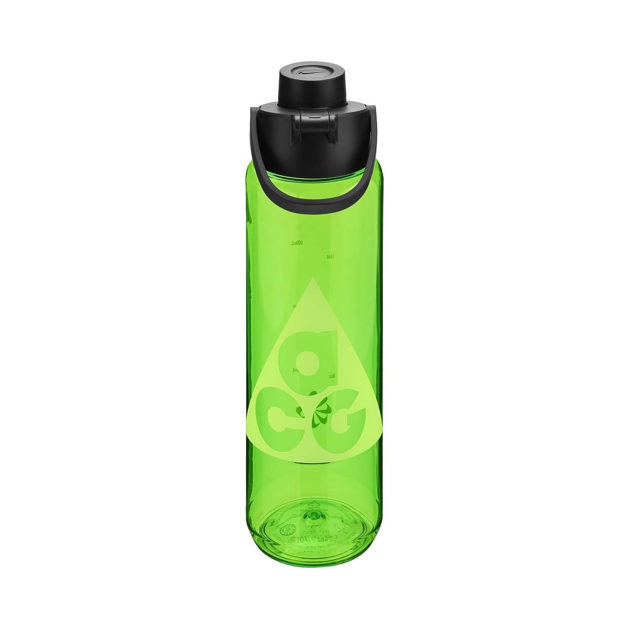 Nike TR Renew Recharge Chug Bottle 24oz 709 ml Water Bottle Sports Bottle Training Fitness Graphic ACG, Mean Green/Black/Volt Ice