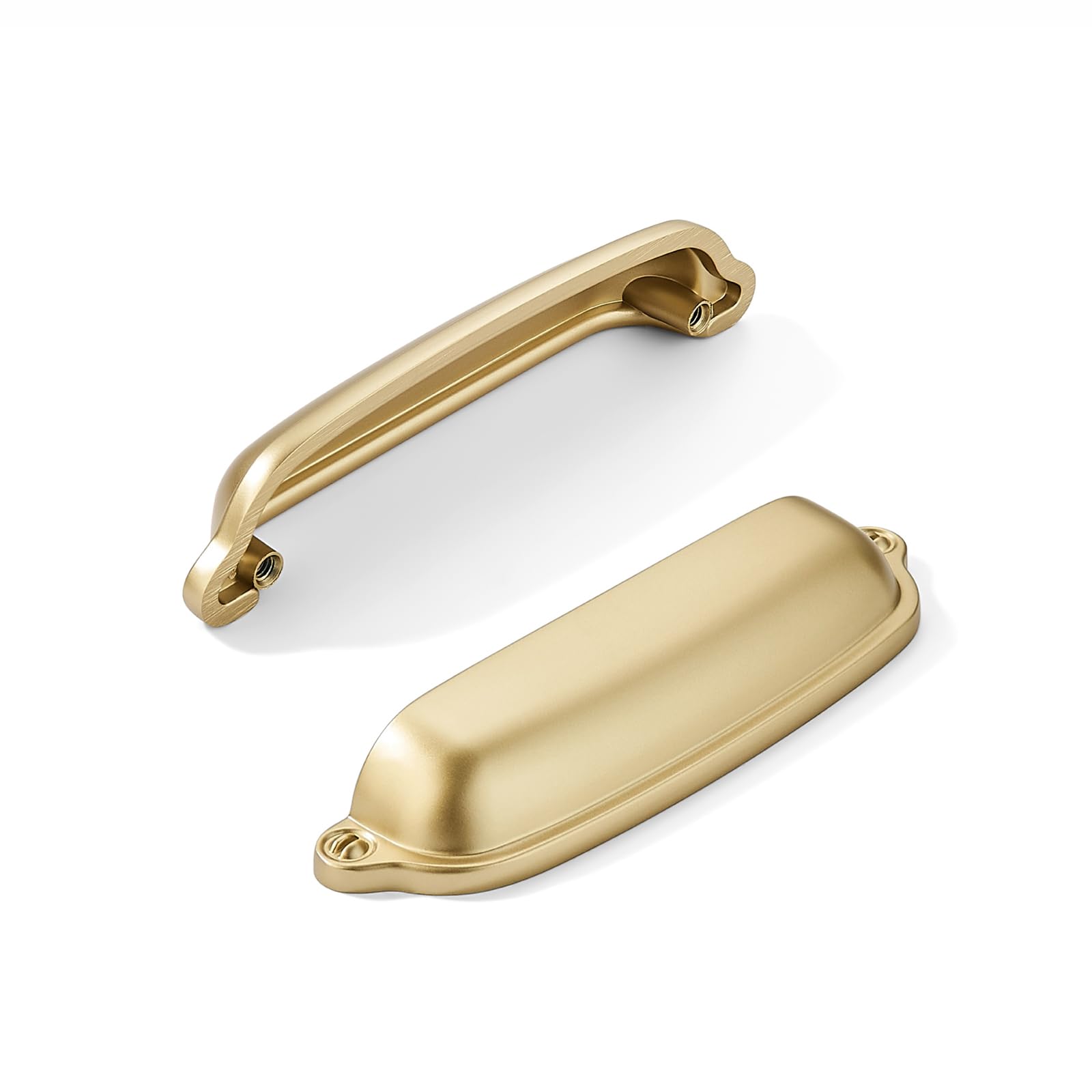 Khtumeware - 170357 Matte Champagne Gold Cabinet Pulls CTC 4 in (102 mm) 10 Pack
