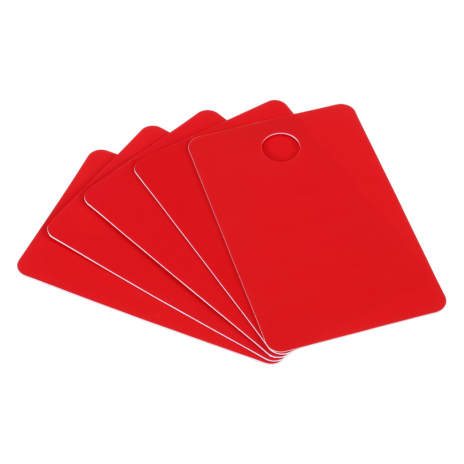 PATIKIL 2.76 x 4.33" PVC Blank Cards with Slot Punch on Short Side