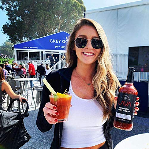 Lava All Natural San Marzano Bloody Mary Mix Craft Cocktail Mixer & Premium Spicy Jalapeño Margarita Mix By Lava Craft Cocktail Co., Low Calorie, Lots Of Flavor And Ready To Use, 1-Liter (33.8Oz) Glas #TOP2