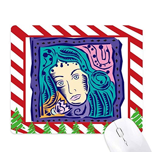 Tapis de souris gravure mexicaine et constellation de la vierge pour bureau