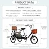 Three Wheel Bike 16inch, Adult Tricycle with Shopping Basket and Back Seat, Elderly Tricycles Pick Up and Drop Off Children/Shopping, Adult Tricycle Folding for Recreation Shopping Picnics Exercise #1