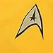 Popfunk Star Trek Command Uniform Shirt w/Liquid Gold Ink & Stickers, Large