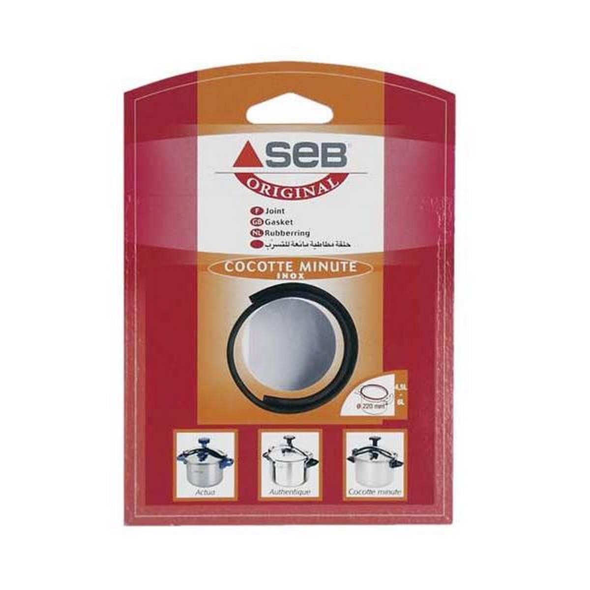 Seb 790136 Accessoires autocuiseurs Joint 4,​5 / 6L Aluminium / Couleur