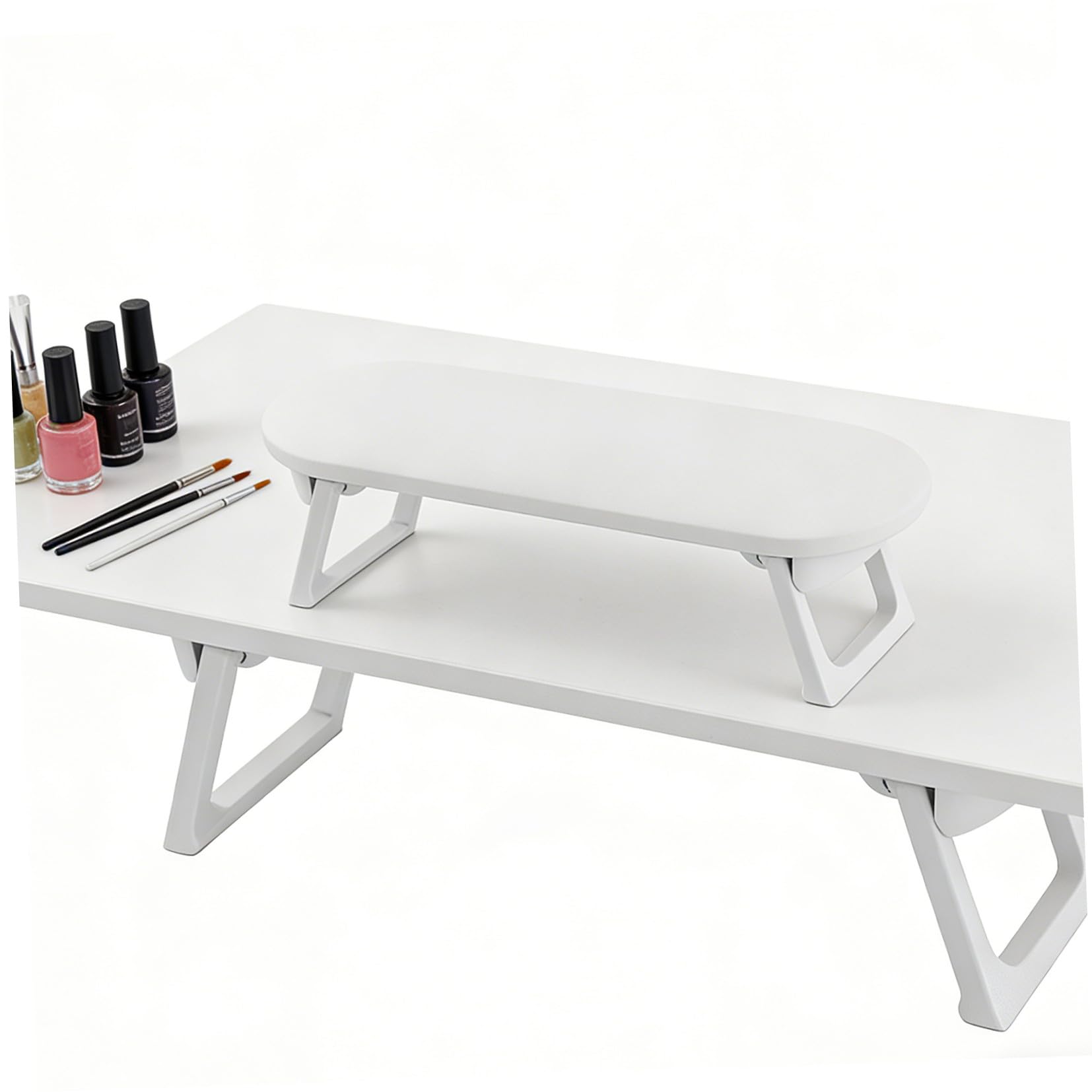 Cuscino Poggiamani Manicure in Plastica Bianco per Tavolo
