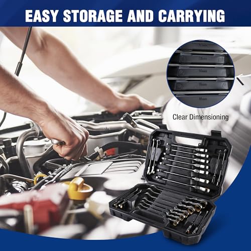 WORKPRO 22-Piece Flex-Head Ratchet Set