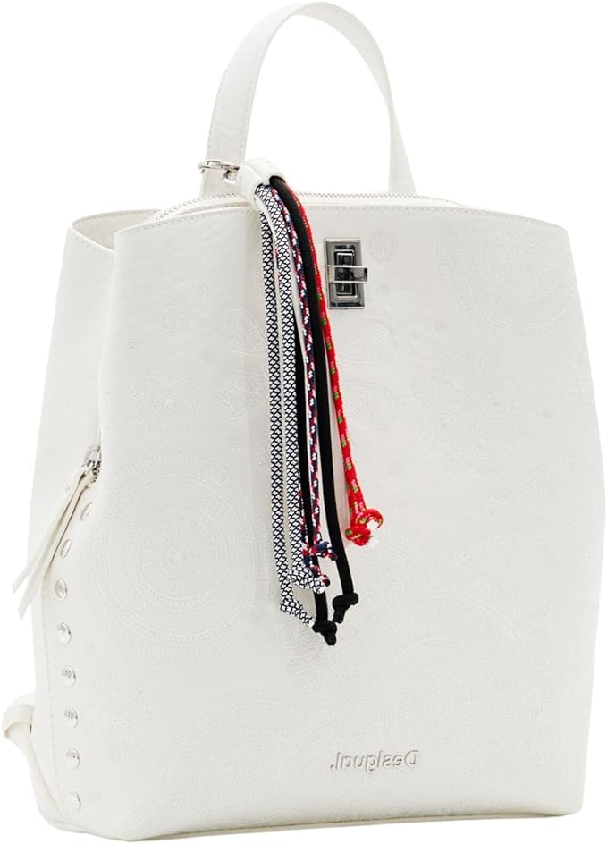 Sac à Dos Desigual Grand En Nylon - Femme, Taille Unique - Multipoches, Poignées Réglables - 4