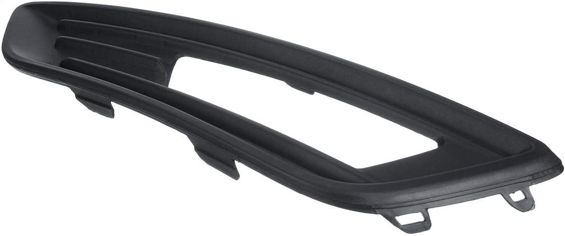 Front Bumper Fog Light Lamp Cover Left/Right Grille Cover Trim for Ford Focus Hatchback Estate 2015-2018 (Black) (Left)