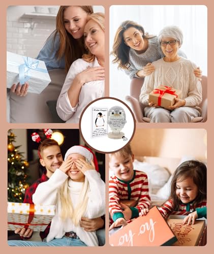 Image of Handmade Crochet Penguin Plush Toy - Stress Relief & Emotional Support Kids, Adults & Coworkers (5.5x6.5cm + 4.5cm Base, Includes 7x10cm Card) - Birthday, Christmas, Valentine's Day Present