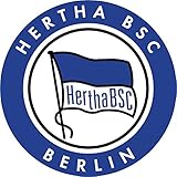 Auto Dekor. Hertha BSC Berlin FC Germany Soccer Football Hochwertigen Auto-Autoaufkleber 12 x 12 cm