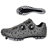 【PARTE SUPERIOR LIGERA】 Las zapatillas de ciclismo utilizan una parte superior nano sintética de alta densidad, que es transpirable y cómoda, y tiene una sensación de pie ligera.