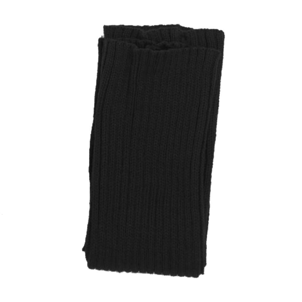 AkoMatial Womens Solid Color Winter Warm Knitted Long Leg Warmers Boot Cover Crochet Socks 42cm
