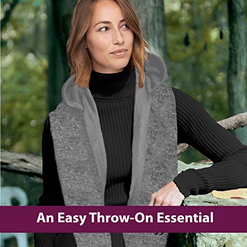 35° Below Marled Hooded Multiuse Head Scarf Neck Wrap For Women, Winter Scarf For Women, Oatmeal #TOP5