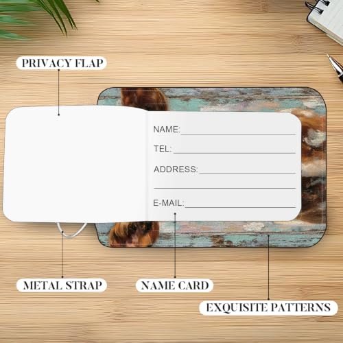 Image of Flower Crown & Christmas Cow Luggage Tags 2 Pack, Privacy