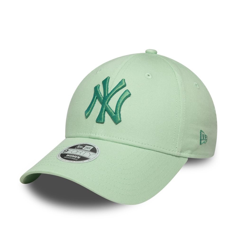 New Era Women's Mint Green 9Forty Wmns Nyy Metallic Logo Cap By
