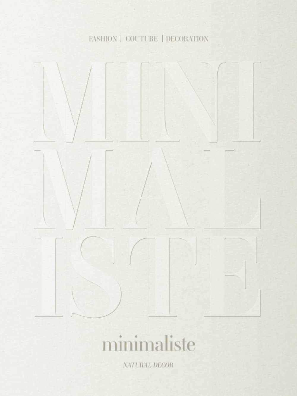 Livre de décoration minimaliste, l'essence d'un intérieur serein et épuré