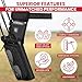 Legend XT420 Arrow Quiver - Quiver Arrow Holder, Archery Quiver with 3 Arrow Tube, Durable Nylon Hip Quivers with Multiple Pockets for Archery Accessories, Score Card & Tools - Right Handed, Black