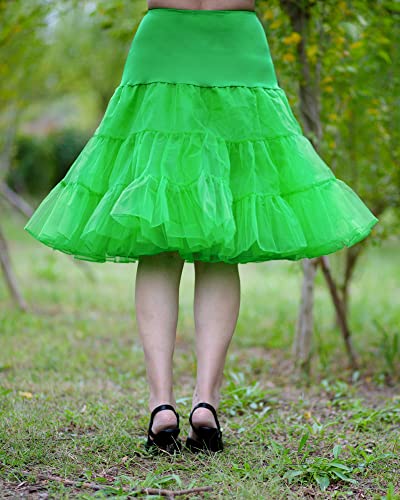 Image of 1950s Vintage Knee Length Crinoline Petticoats For Women Tulle skirts for under dresses 50s Clothing