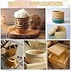MECCANIXITY 10 Yard Paper Weaving Cane,0.6" Wide Paper Rattan Weaving Cane 12-Ply Basket Making Supplies for DIY Crafts Making, Home Decoration,Wooden #5