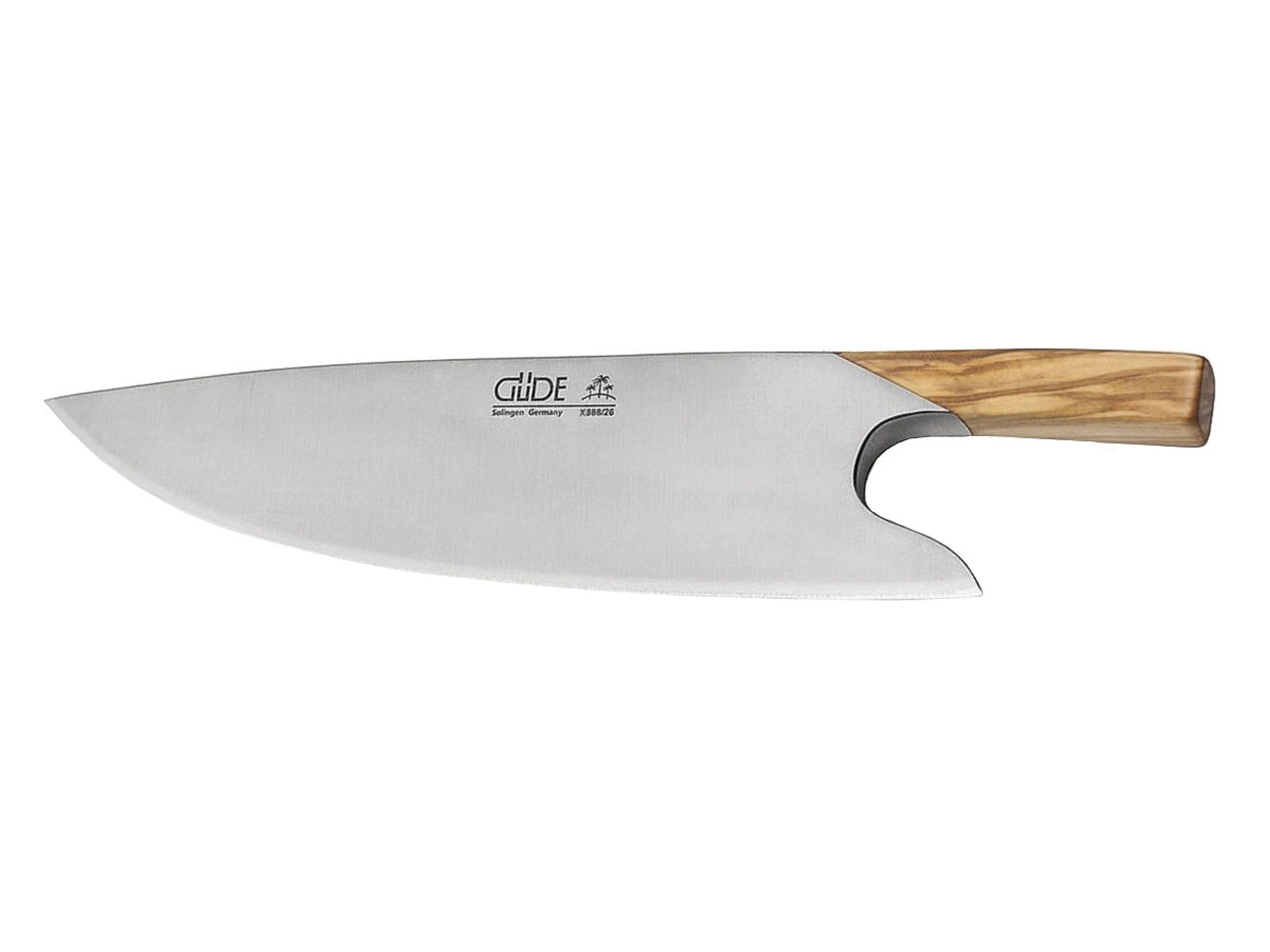 Güde Kochmesser 26 cm Präsentset The Knife OLIVE G-X888/26 - mit Olivenholz Griff