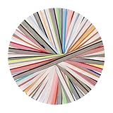 48 Buchbinde-Kopfbänder, 30 x 1,4 cm Polyester-Baumwolle Buchbinde-Endbänder Zubehör für Anfänger DIY-Buchreparatur & Dekoration (48 Farben)