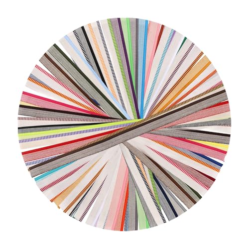 48 Buchbinde-Kopfbänder, 30 x 1,4 cm Polyester-Baumwolle Buchbinde-Endbänder Zubehör für Anfänger DIY-Buchreparatur & Dekoration (48 Farben)