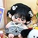 CALEMBOU Plush Doll, 20cm Cotton Doll with Skeleton, Cute Anime Plushies Soft Stuffed Dress Up Doll, Kawaii Plush Toys Rag Dolls with Clothes Gift for Girls(Doll&Clothes-XiaoWanzhi-A)