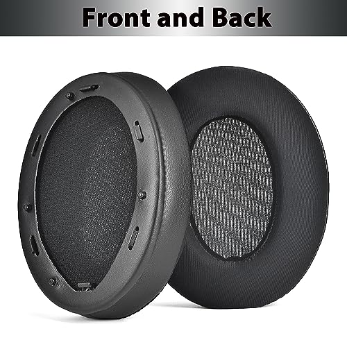 Image of Adhiper Replacement Ear Pads for Sony WH-1000XM3 (WH1000XM3) Noise Canceling Headphones, Upgraded Cooling Gel Earpads Cushions with Softer Protein Leather, Noise Isolation Memory Foam(Black)